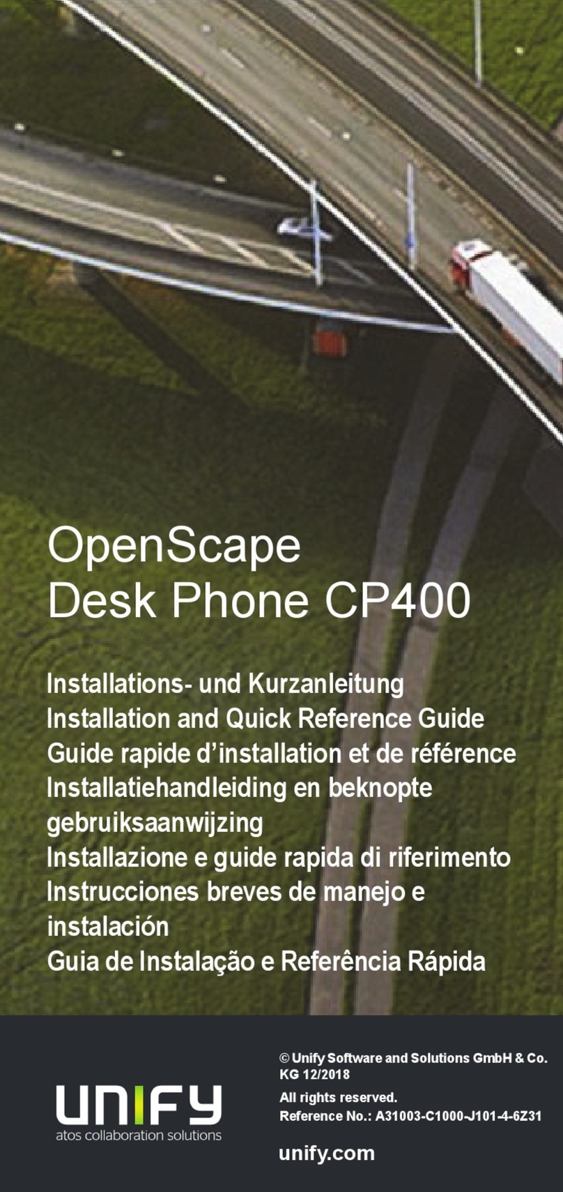 Unify OpenScape Desk Phone CP400 User manual
