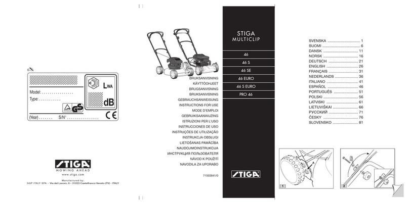 Stiga MULTICLIP 46 ELECTRIC User manual