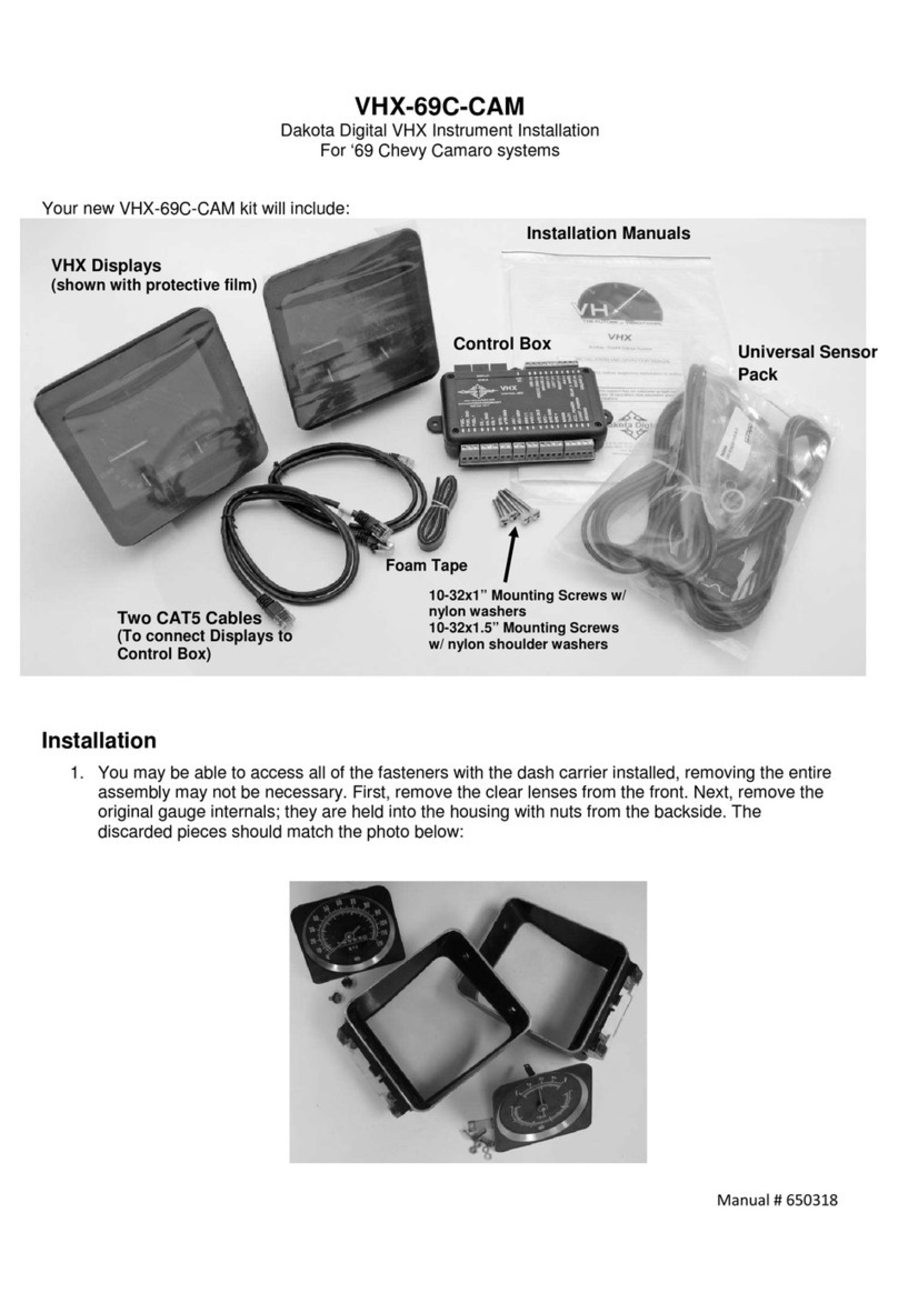 Dakota Digital VHX-69C-CAM User manual