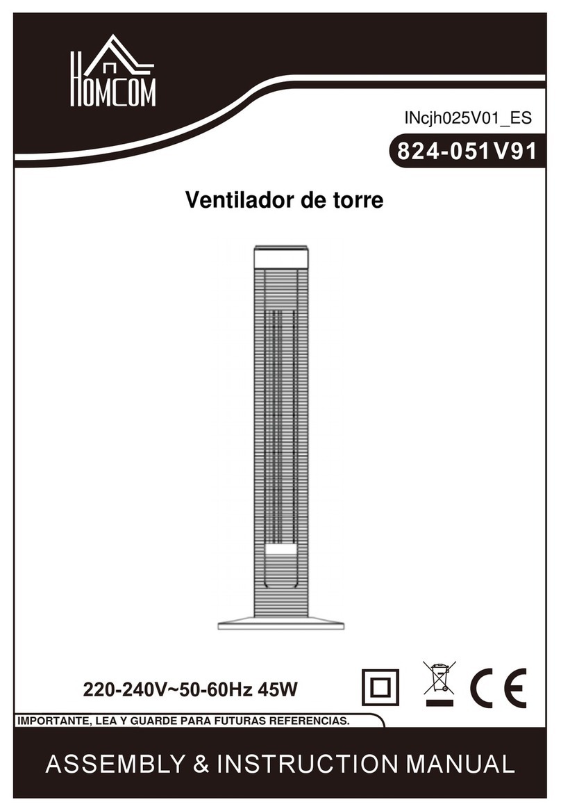 HOMCOM 824-051V91 Installation guide