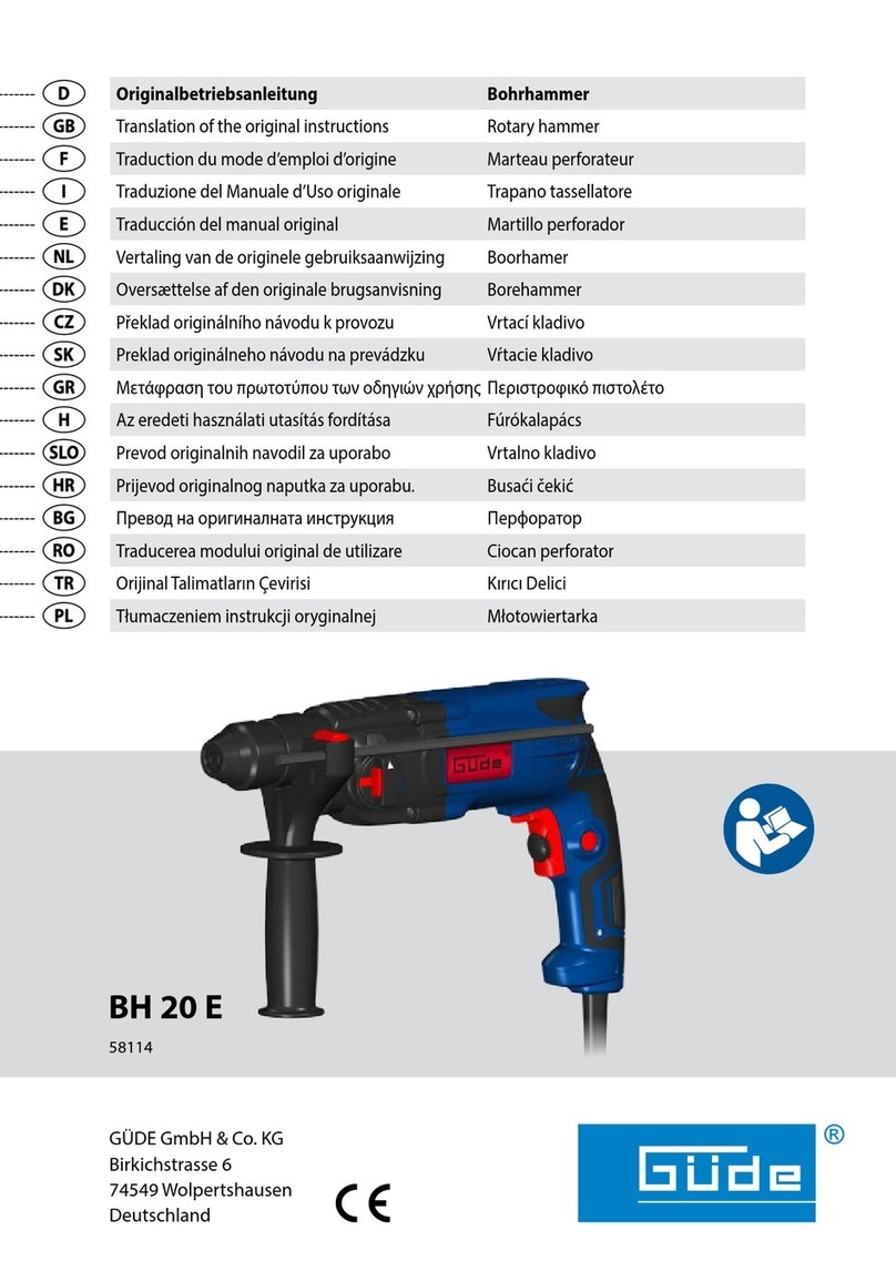 GÜDE BH 20 E Translation of the original instructions
