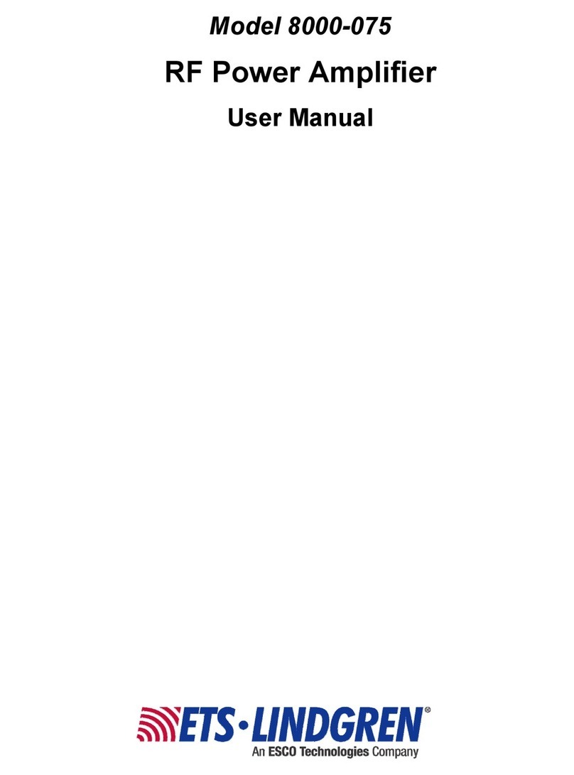 Esco ETS LINDGREN 8000-075 User manual