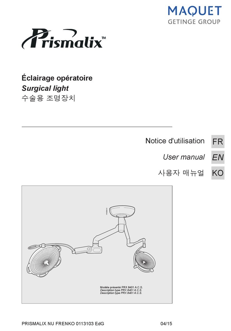 Getinge MAQUET Prismalix PRX 8401 A.C.S user manual