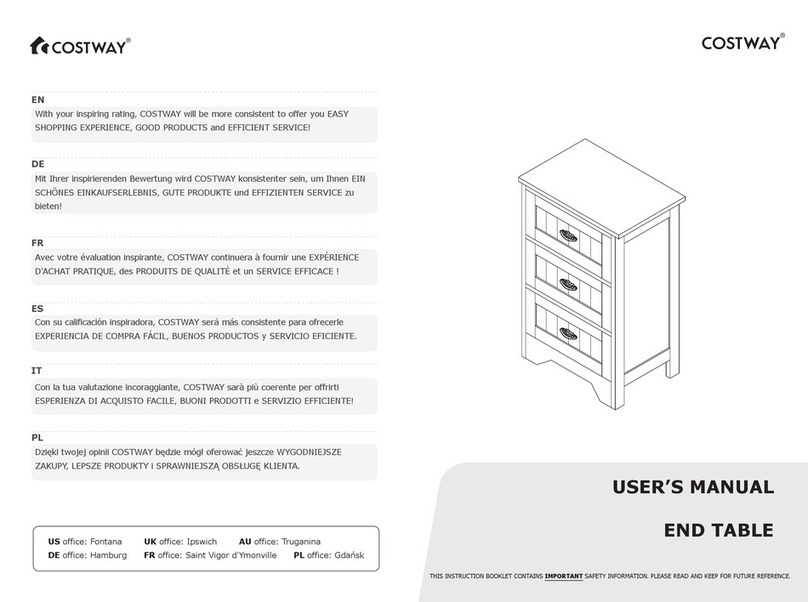 Costway 14708635 User manual