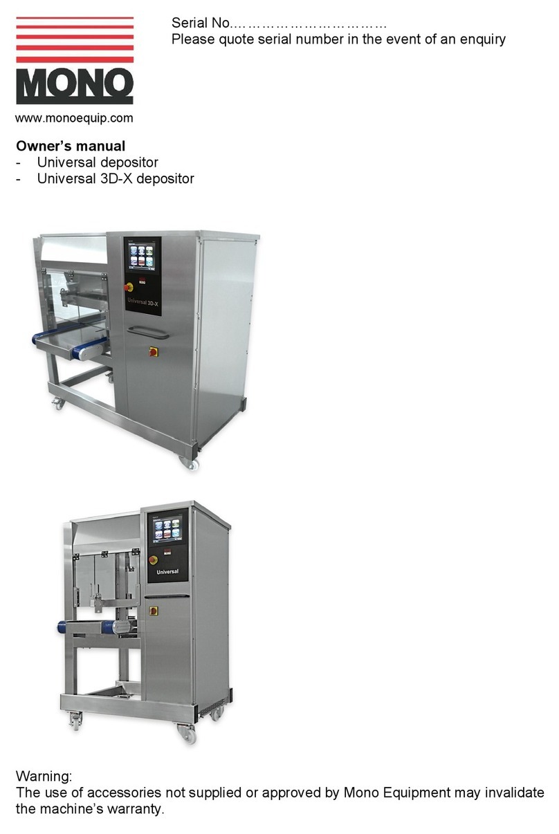 Mono Universal depositor User manual