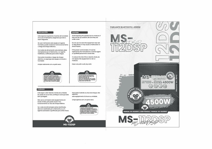 Behringer MS-112DSP user manual
