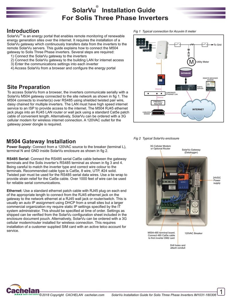 Cachelan SolarVu installation guide