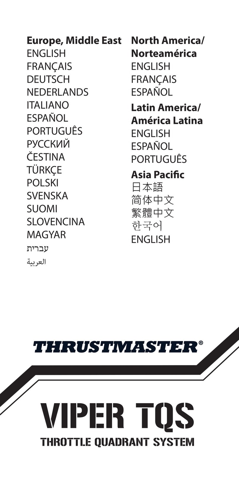 Thrustmaster VIPER TQS User manual
