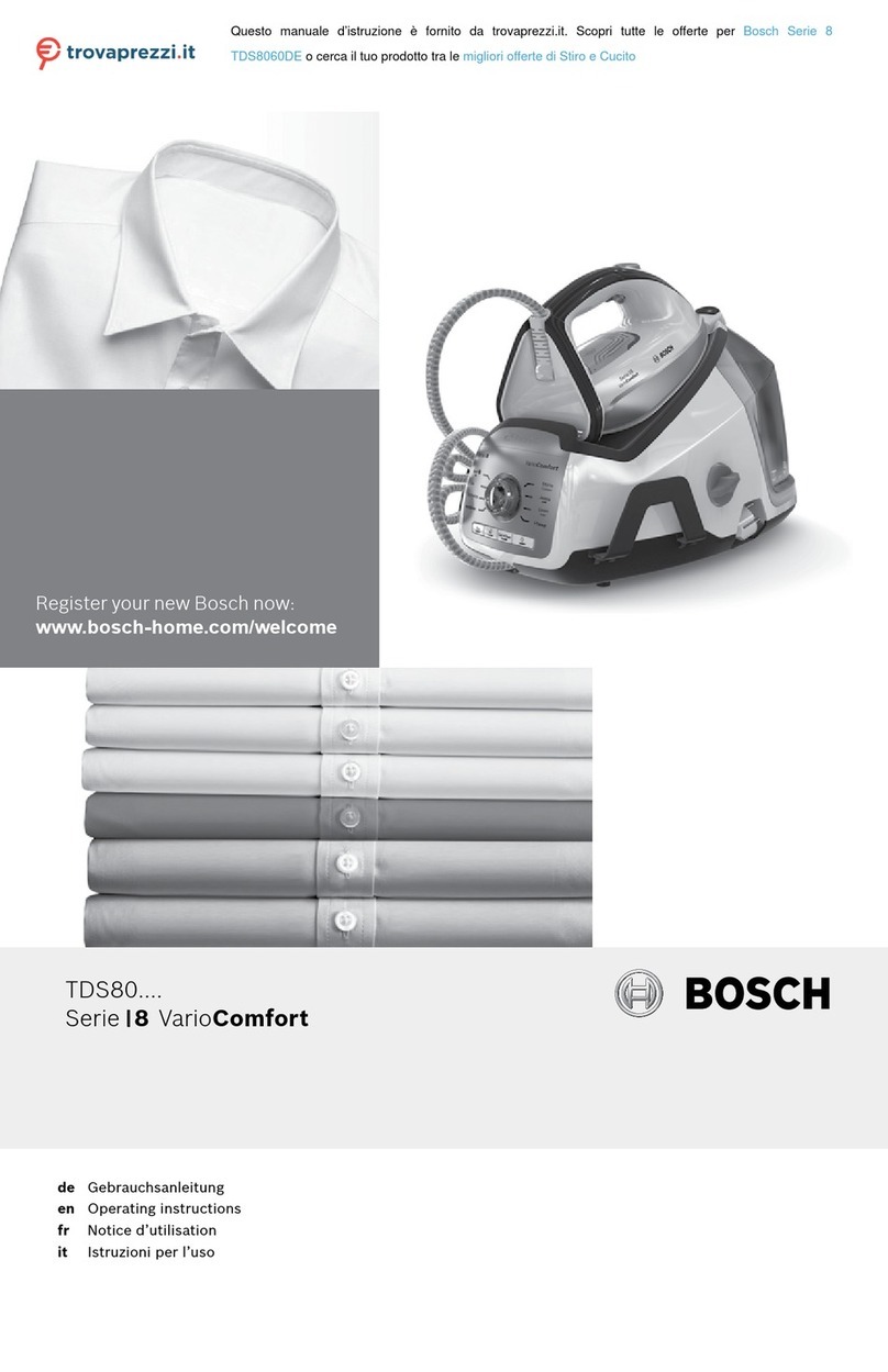 Bosch VarioComfort TDS8060DE User manual