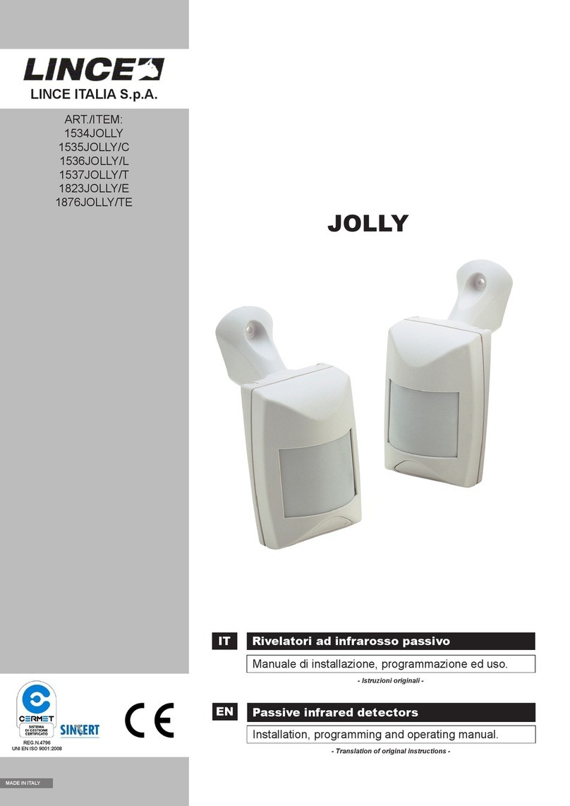 Lince 1534JOLLY Programming and operating manual