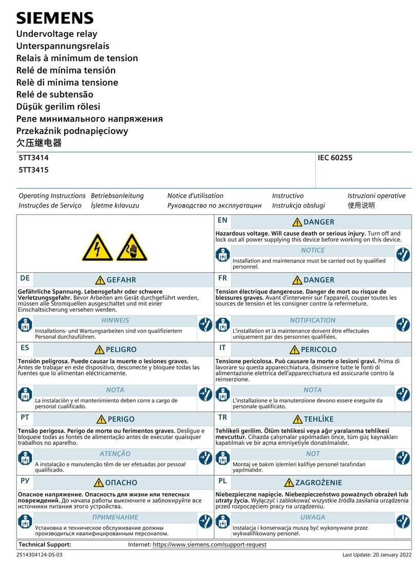 Siemens 5TT3414 User manual