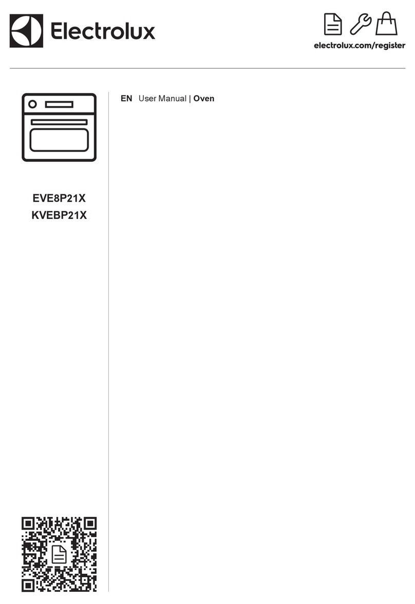 Electrolux EVE8P21X user manual