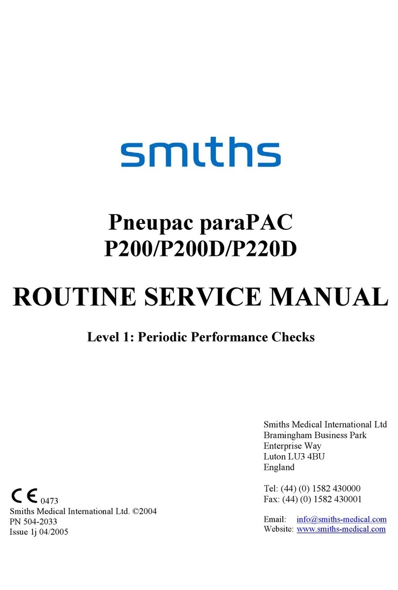 Smiths paraPAC P200 Routine Service Manual
