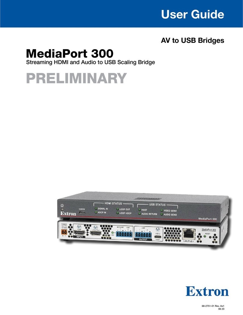 Extron electronics MediaPort 300 User manual