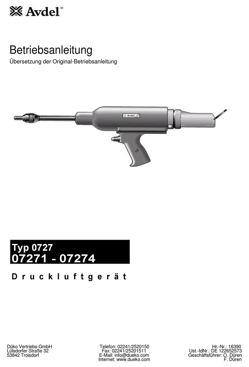 Avdel 0727 instruction manual