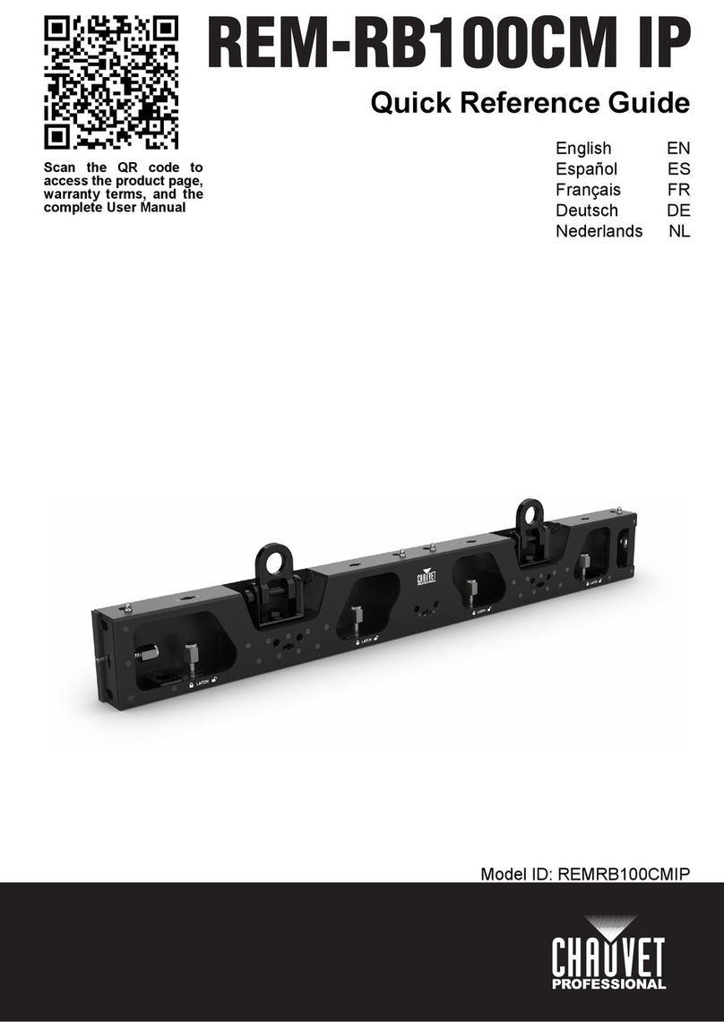 Chauvet Professional REM-RB100CMIP Quick reference guide