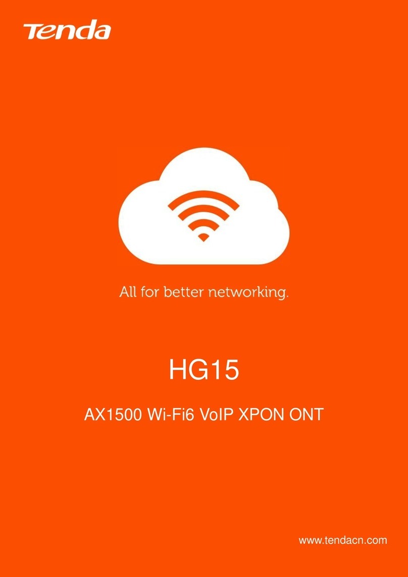 Tenda HG15 User manual