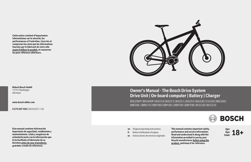 Bosch Surly BBR266 User manual