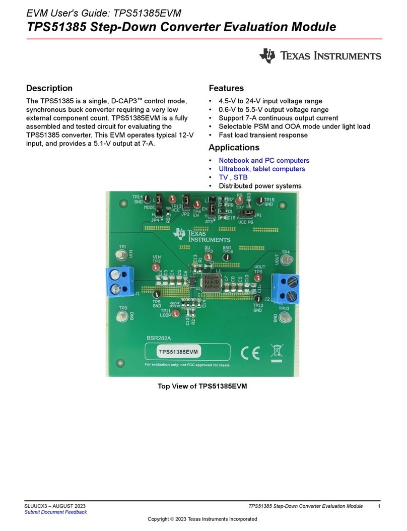 Texas Instruments TPS51385EVM User manual