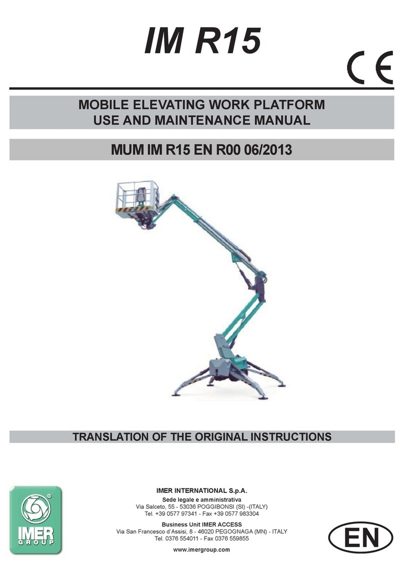 IMER INTERNATIONAL IM R15 Use and maintenance manual