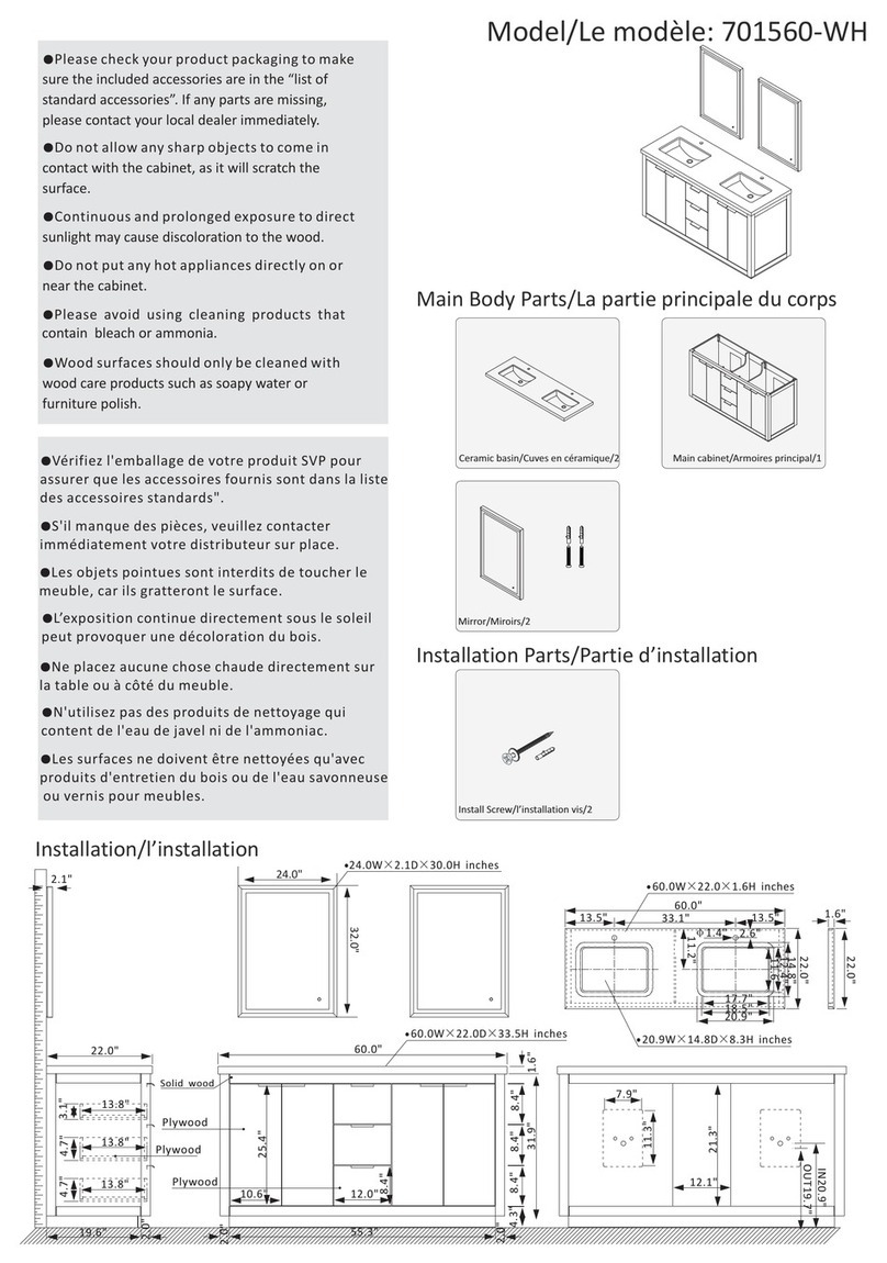 VINNOVA 701560-WH User manual VINNOVA 701560-WH User manual