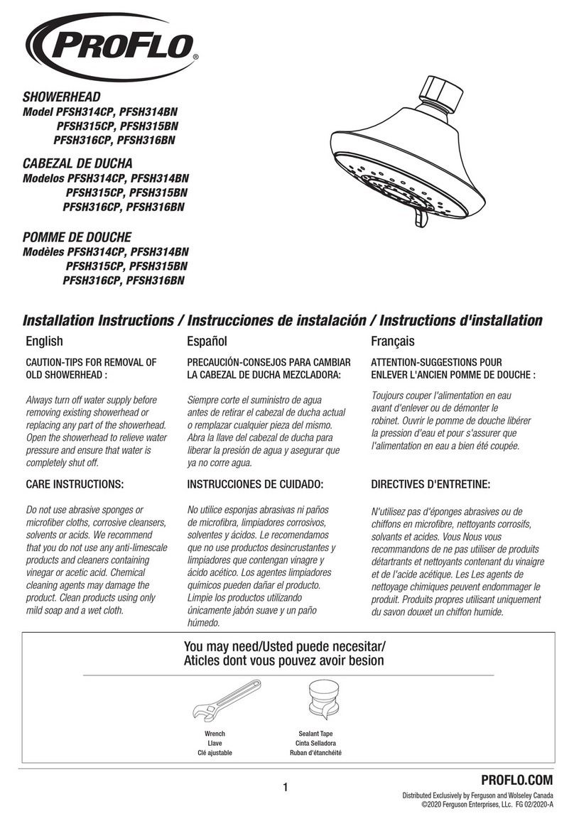 ProFlo PFSH314CP installation instructions
