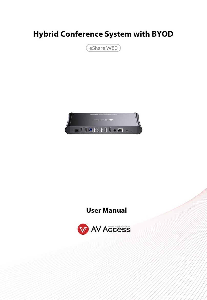 AV Access eShare W80 user manual