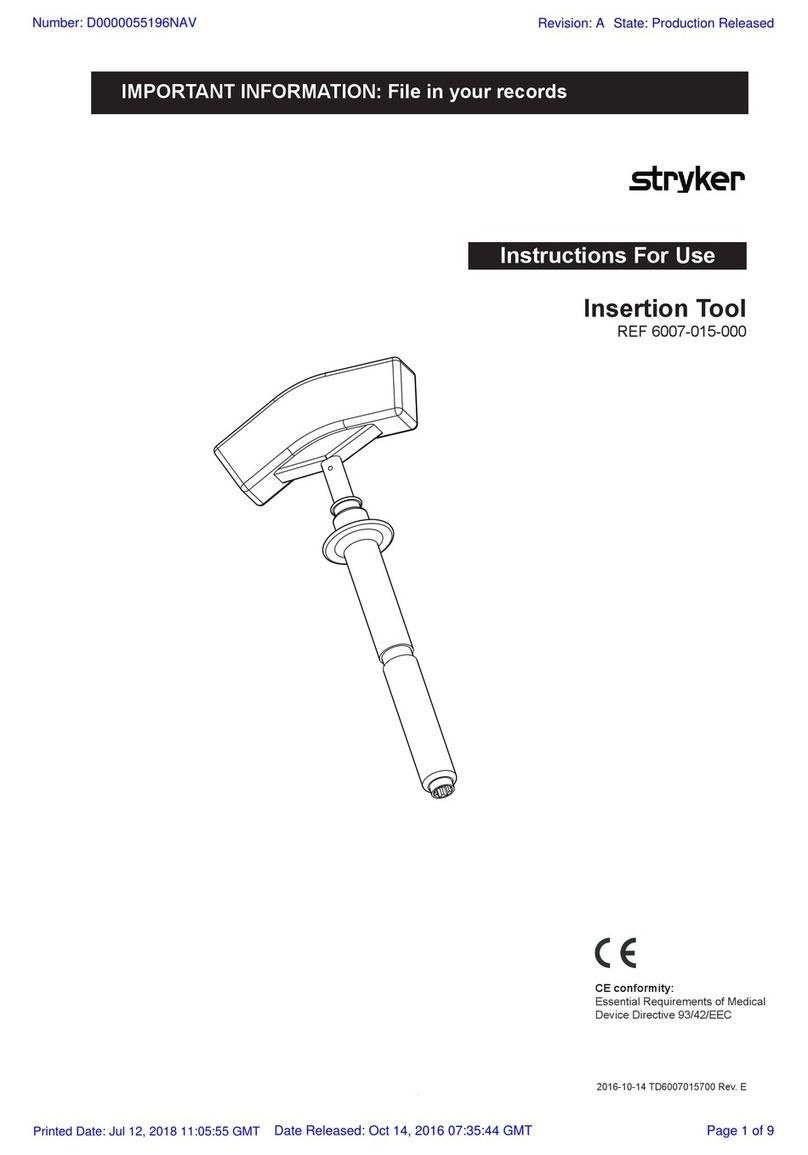 Stryker 6007-015-000 Instructions for use