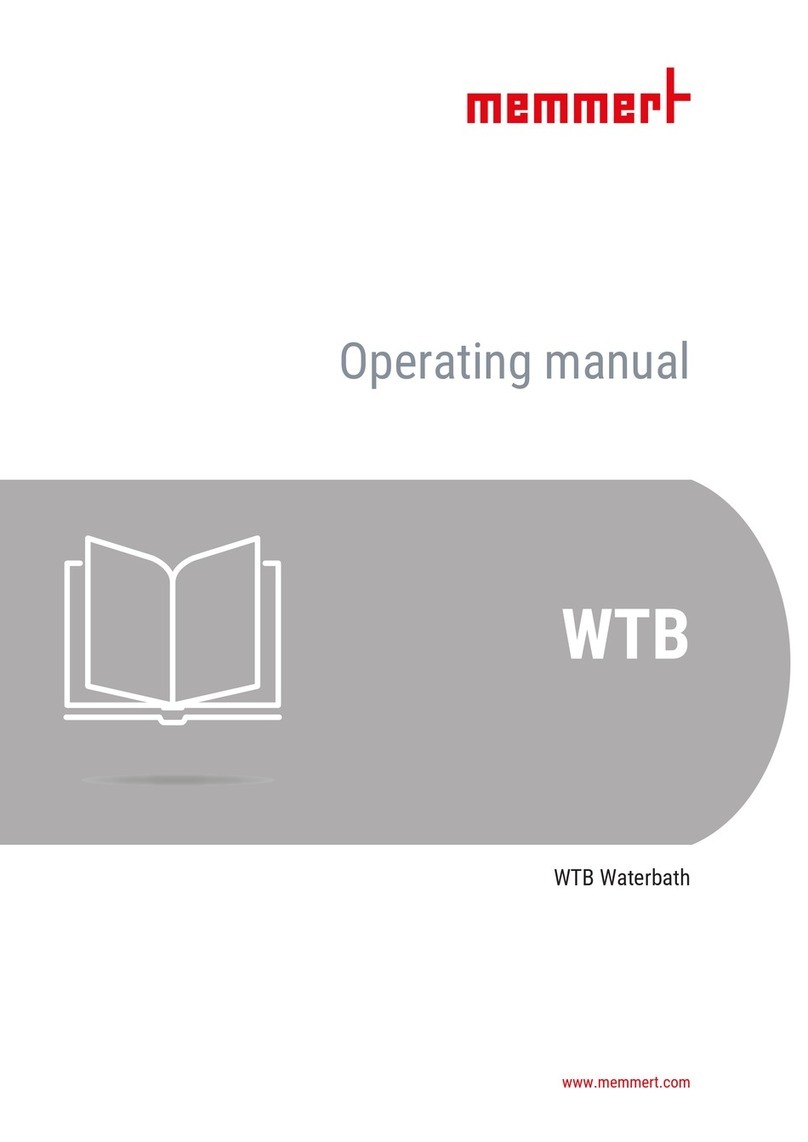 Memmert WTB 50 operating manual