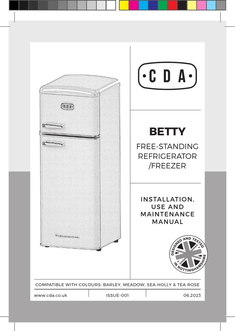 CDA BETTY Instructions for installation, use and maintenance manual