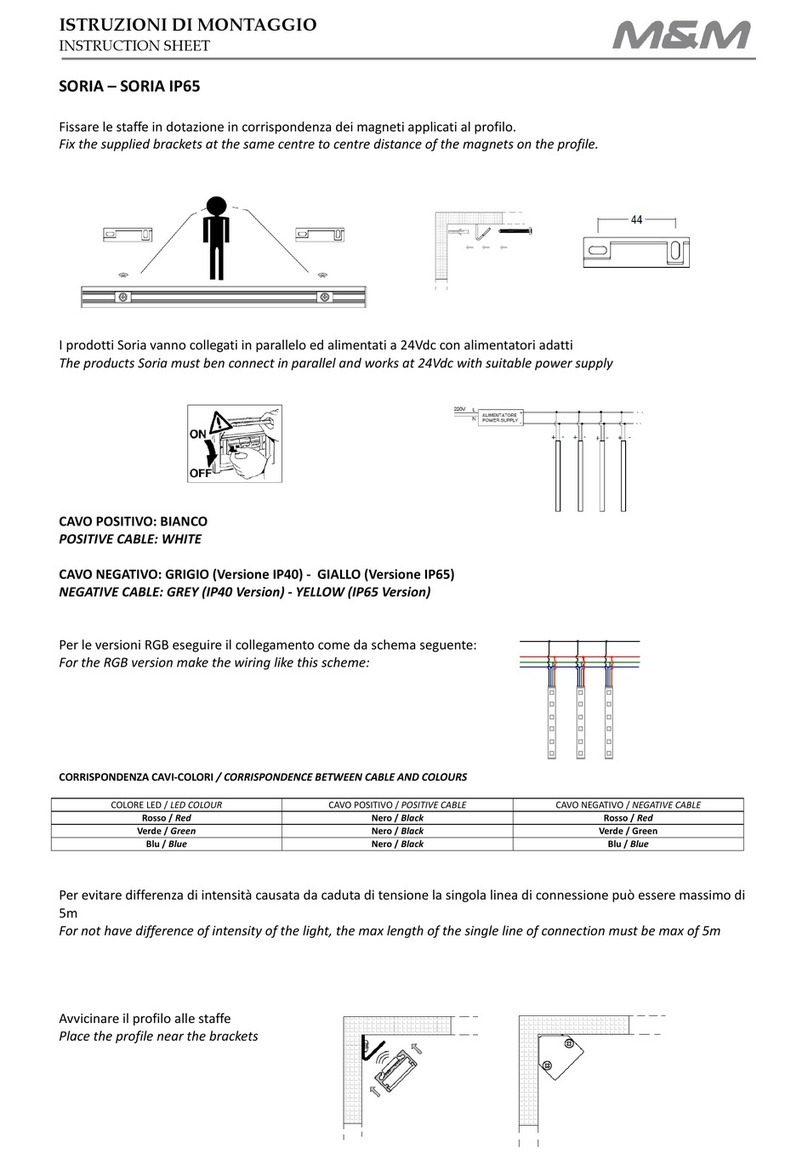 M&M SORIA instruction sheet