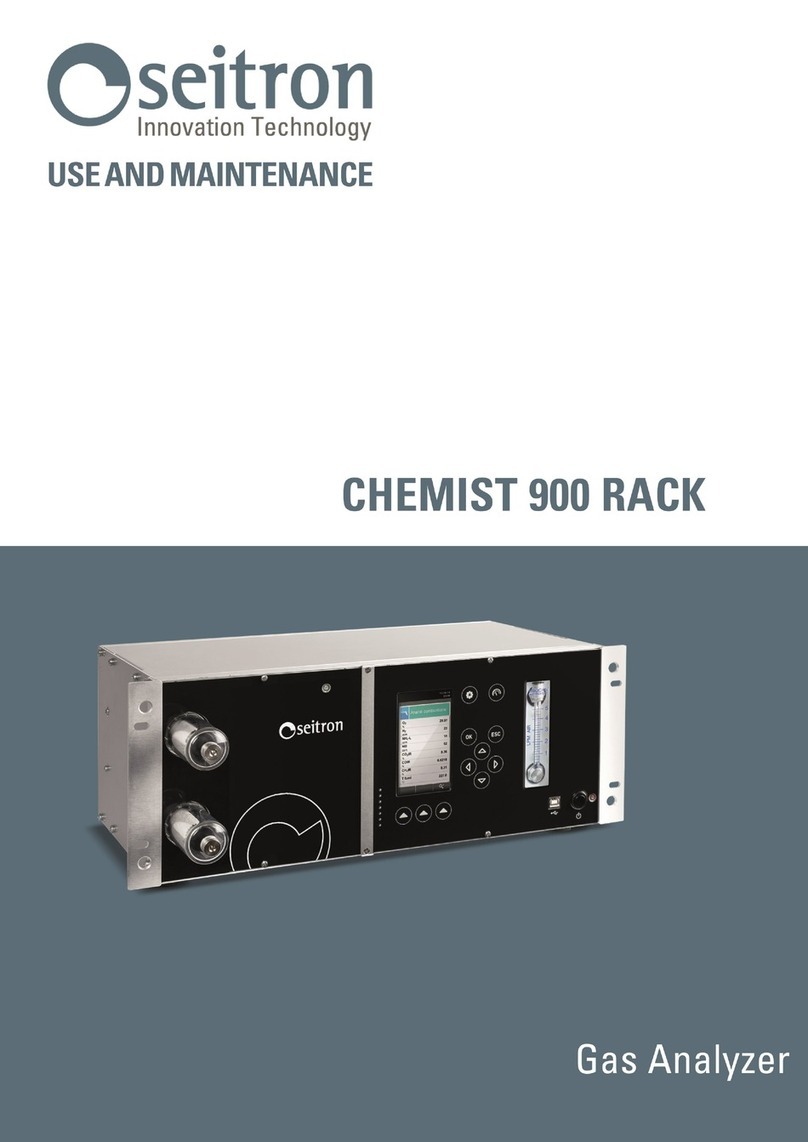Seitron CHEMIST 900 RACK Use and maintenance manual