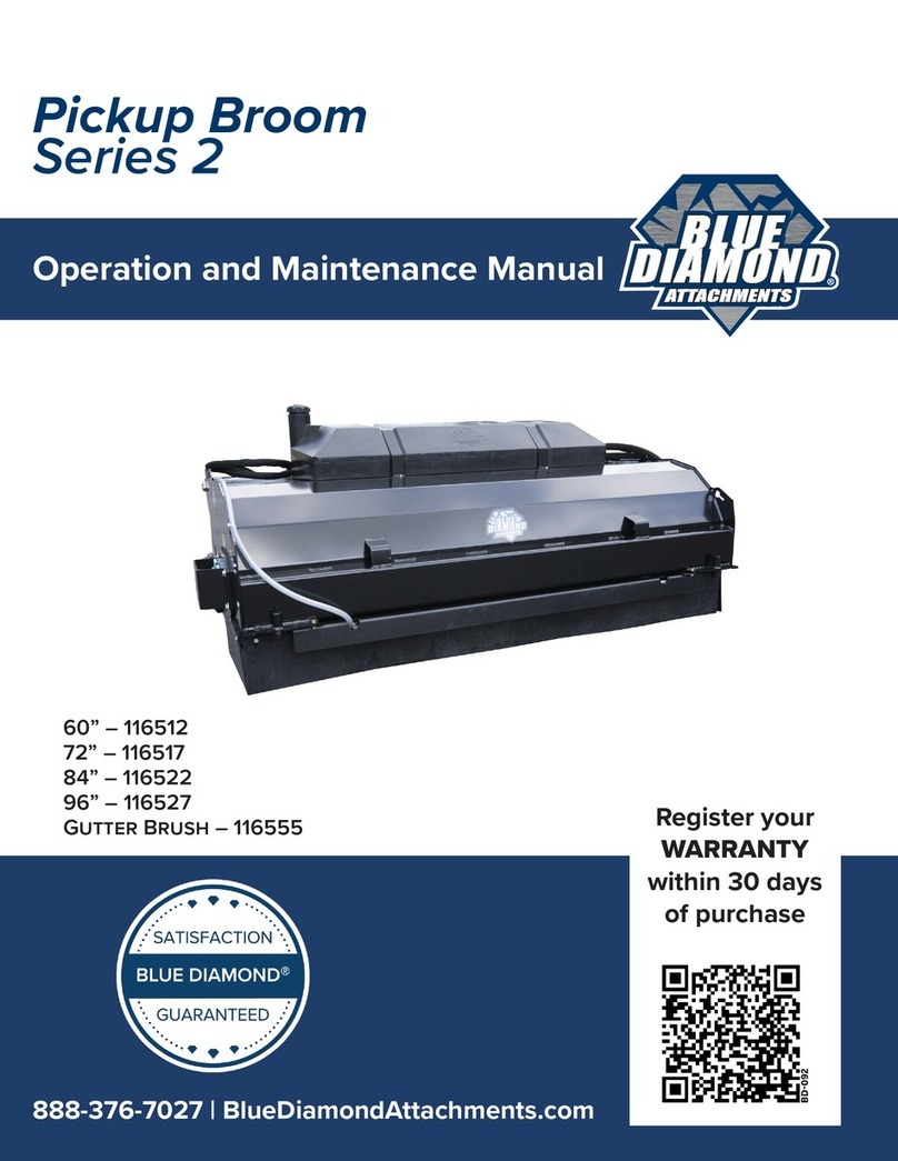 Blue Diamond PICKUP BROOM 2 Series Operation and maintenance manual