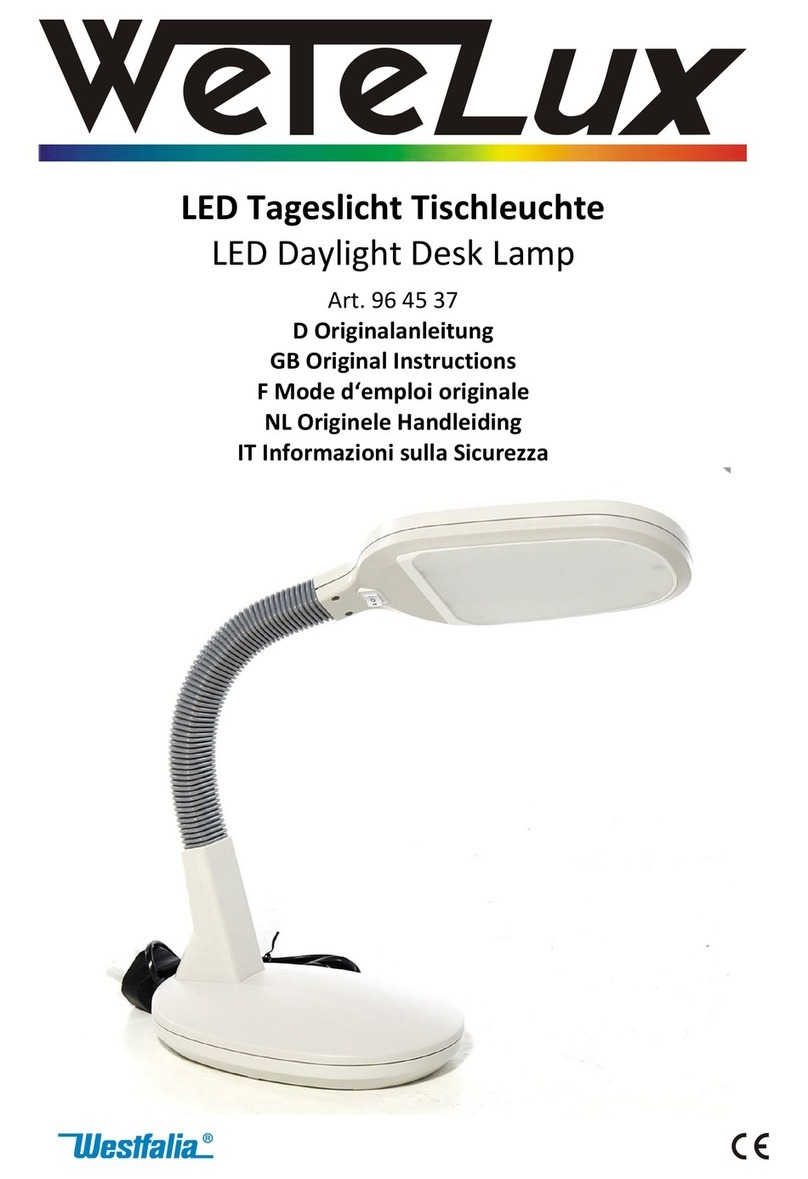 Westfalia Wetelux 96 45 37 Original instructions