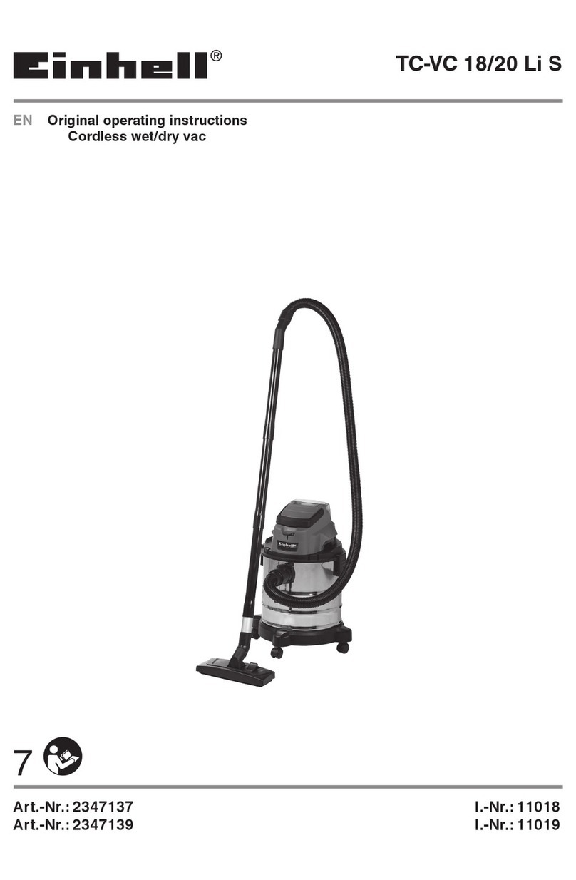 EINHELL TC-VC 18/20 Li S Series User manual