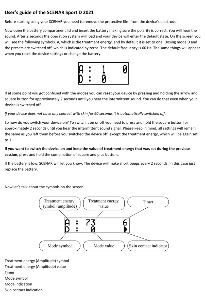 SCENAR Sport D 2021 instruction manual