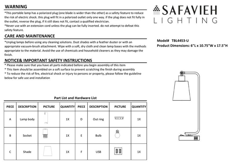 Safavieh NOBEL User manual