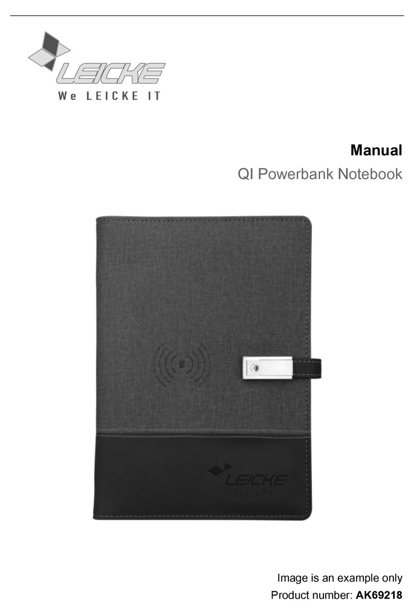Leicke QI Powerbank Notebook manual