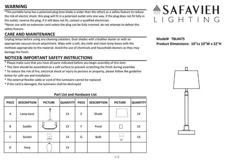 Safavieh Vitale User manual