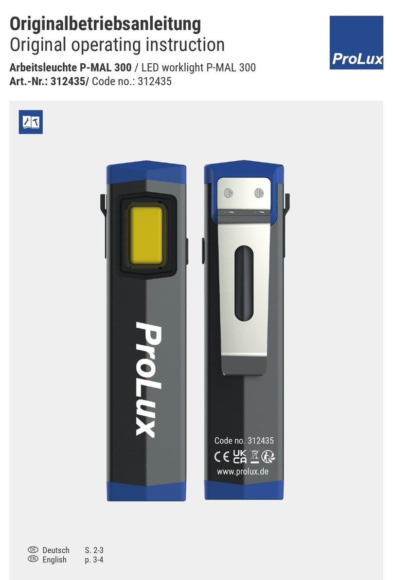 Prolux P-MAL 300 operating instructions