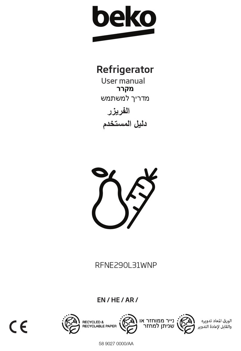 Beko RFNE290L31WNP user manual