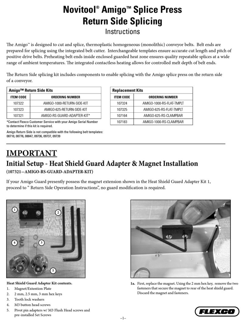 Flexco AMIGO-1000-RETURN-SIDE-KIT User manual