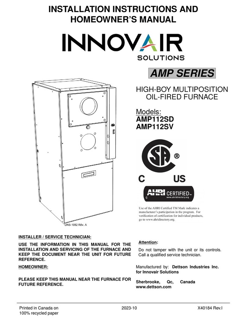 Dettson innovair AMP Series Planning guide