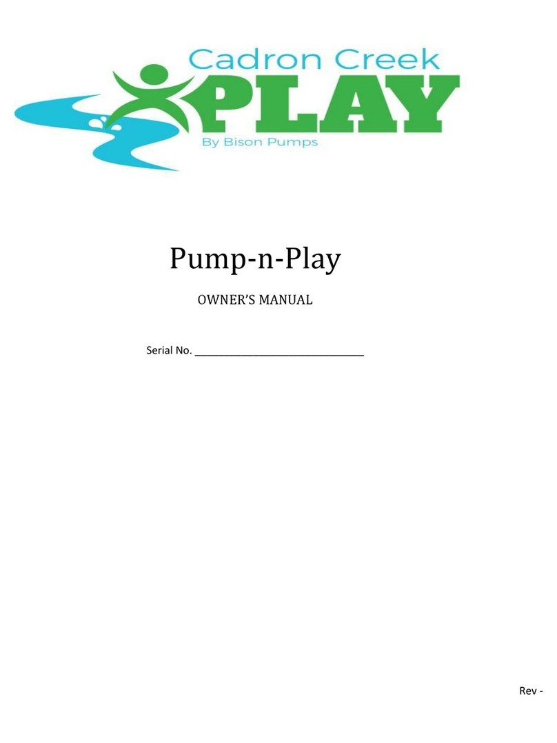 Bison Pumps Cadron Creek PLAY Pump-n-Play owner's manual