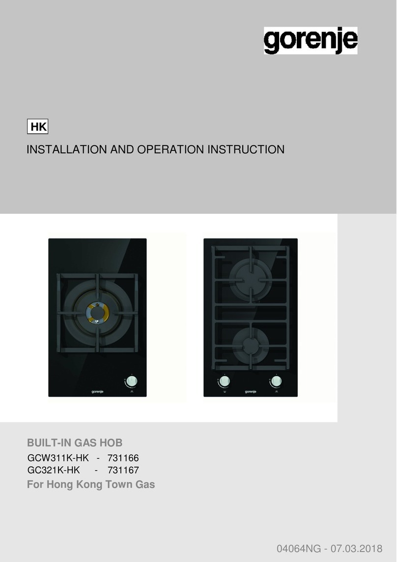 Gorenje GCW311K-HK Installation and operation instruction