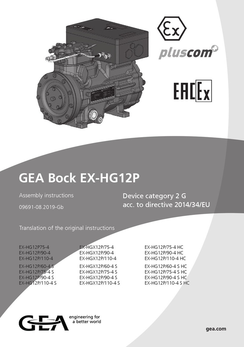 GEA pluscom Bock EX-HG12P Assembly instructions