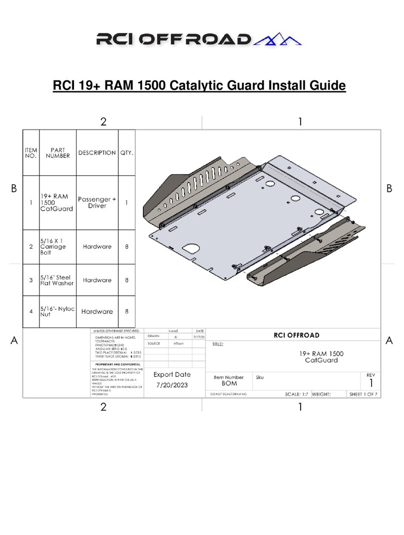 RCI 19+ RAM 1500 Catalytic Guard install guide RCI 19+ RAM 1500 Catalytic Guard install guide