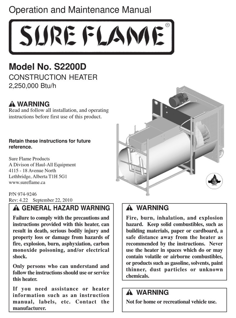 Sure Flame S2200D User manual