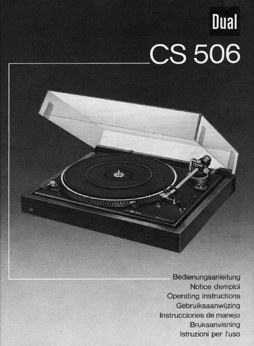 Dual CS 506 operating instructions