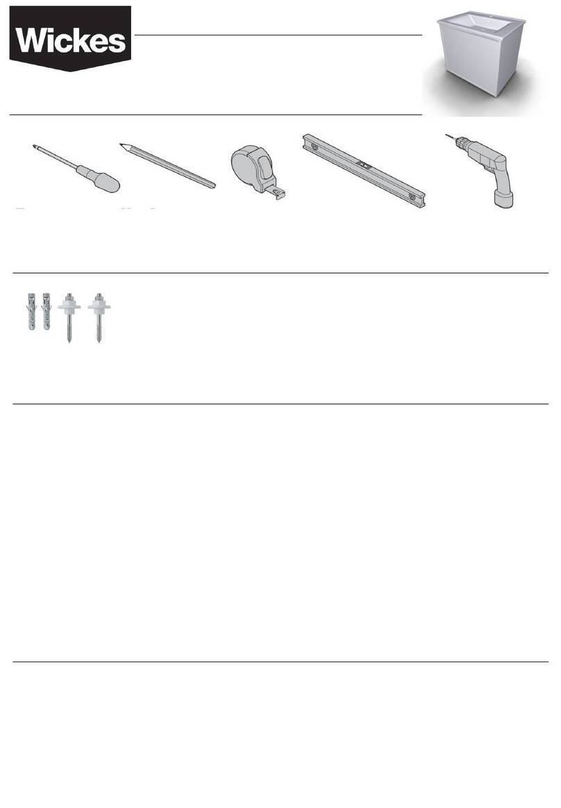 Wickes TALLINN VANITY UNIT installation guide Wickes TALLINN VANITY UNIT installation guide